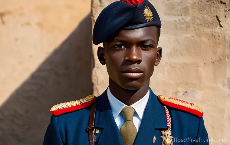 중앙아프리카 공화국 보카사 1세 역사 - Prompt 1: Young Jean-Bédel Bokassa as a Decorated French Soldier**